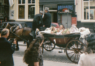 Arriving in the carriage